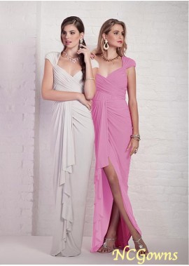 Ncgowns Floor-Length Hemline Chiffon  Stretch Satin Special Occasion Dresses