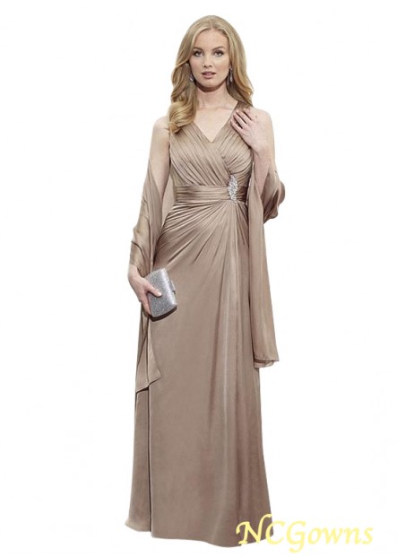 Ncgowns Sheath Column Silhouette Tank Satin Chiffon Mother Of The Bride Dresses