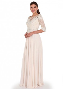 Illusion Sleeve Type A-Line Mother Of The Bride Dresses