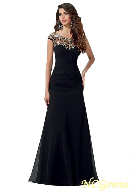 Ncgowns Cap Sleeve Full Length A-Line Jewel Neckline Mother of the Bride Dress
