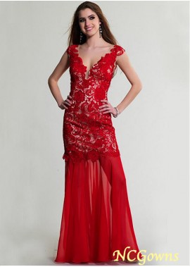 Red Tone Straight Special Occasion Dresses