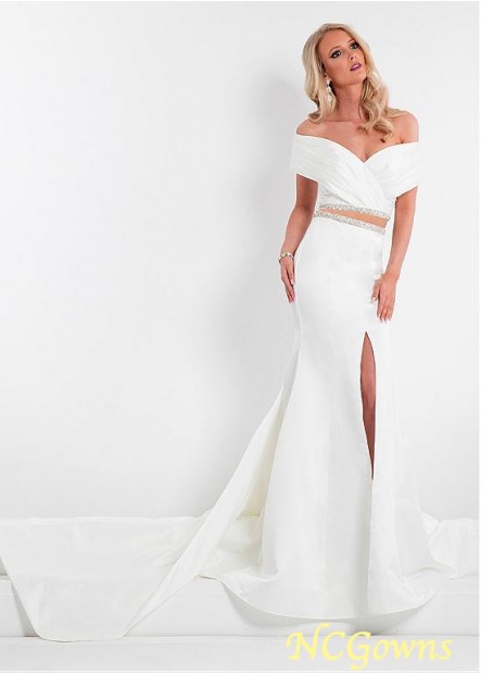 Ncgowns White Off-The-Shoulder Special Occasion Dresses T801525401683