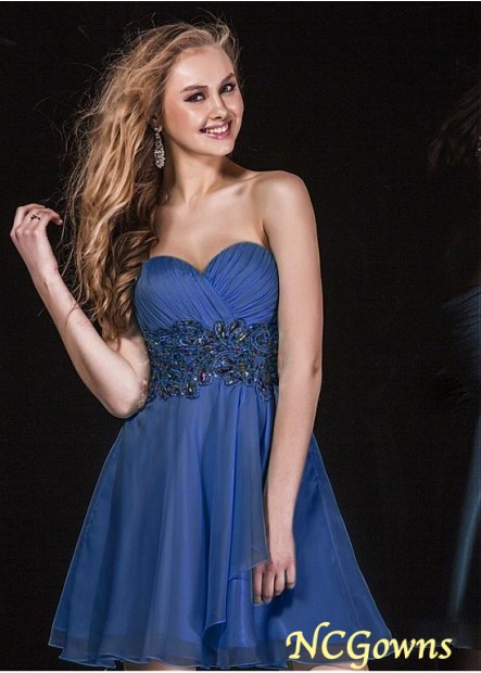Silk-Like Chiffon Royal Blue Dresses T801525403813