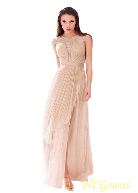 Satin Chiffon  Lace Fabric Floor-Length Hemline Evening Dresses