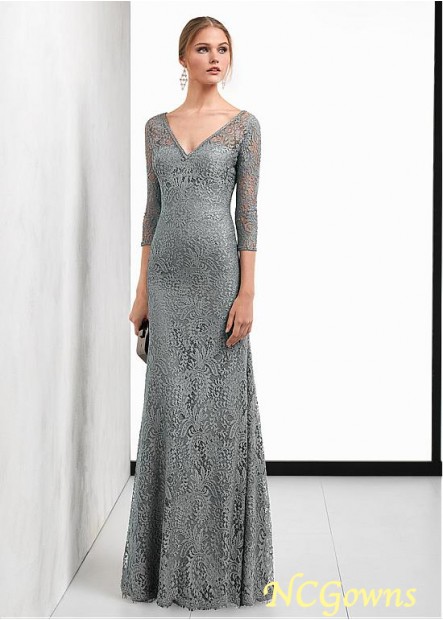 Floor-Length Lace Sheath Column Without Train Special Occasion Dresses