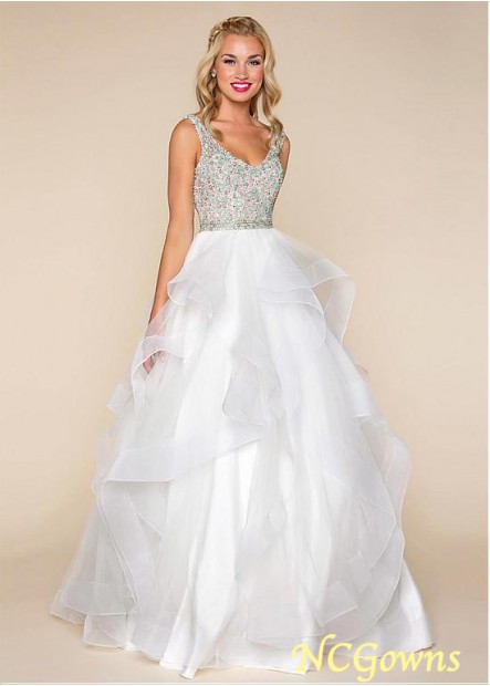 A-Line Floor-Length Tulle Special Occasion Dresses