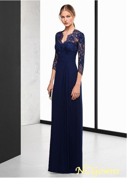 Without Train Floor-Length Hemline Chiffon Fabric Special Occasion Dresses