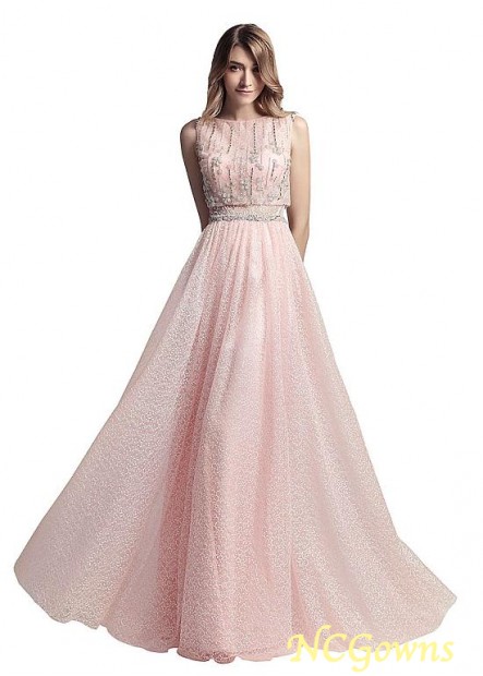 Pink Color Family Bateau Floor-Length Hemline Special Occasion Dresses T801525415432