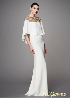 Floor-Length Tulle  Acetate Satin Sheath Column Silhouette Black And White Dresses