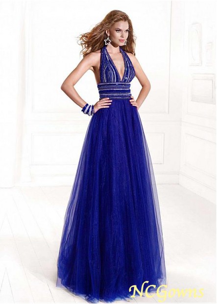 Blue Tone Circle Skirt Type Floor-Length Special Occasion Dresses