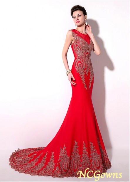 Fishtail Skirt Type Jewel Neckline Special Occasion Dresses