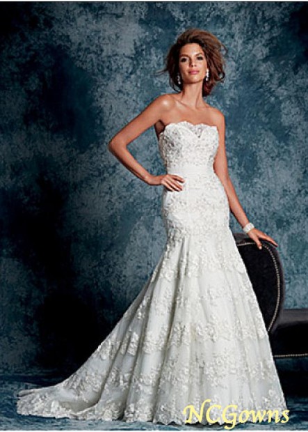 Full Length Length Sleeveless Tulle  Lace Mermaid Trumpet Natural Waistline Wedding Dresses T801525333310