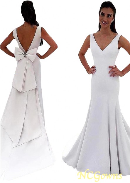 Sleeveless Full Length Length Ivory Dresses