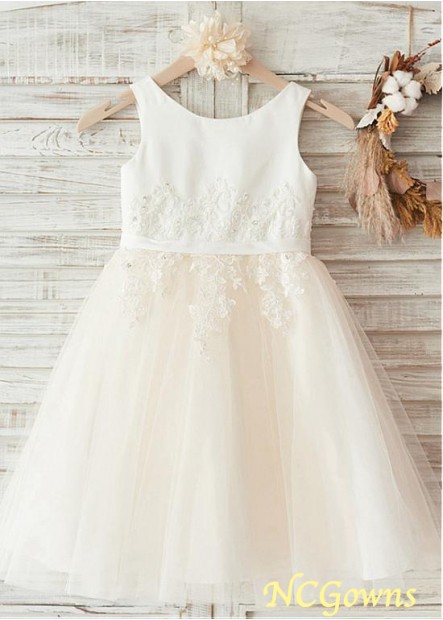 White Color Family Flower Girl Dresses T801525393741