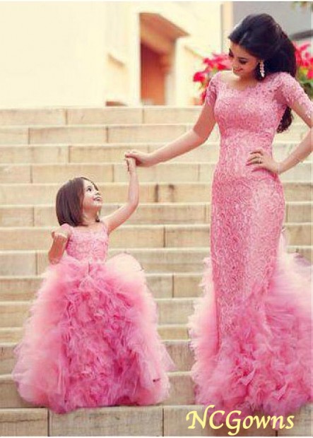 Ball Gown Pink Flower Girl Dresses
