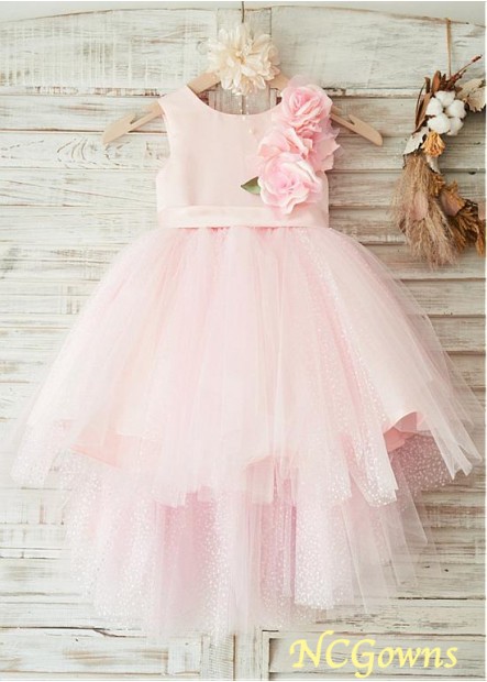 Hi-Lo Pink Color Family Ball Gown Silhouette Pink Dresses