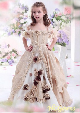 Floor-Length Flower Girl Dresses