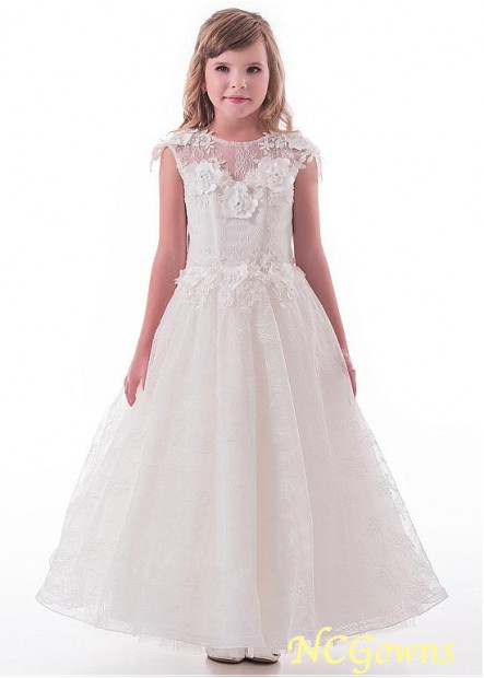 A-Line Lace White Color Family Ivory Dresses
