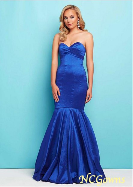 Floor-Length Blue Tone Royal Blue Dresses