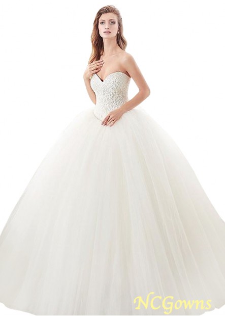 Ball Gown Without Train Full Length Ivory Dresses