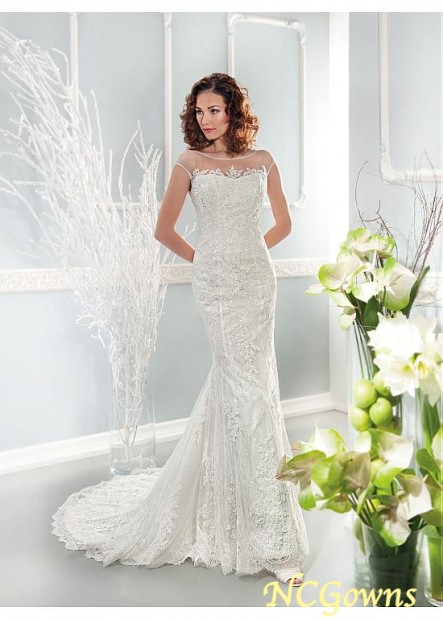 Ncgowns Chapel 30-50Cm Along The Floor Natural Mermaid Trumpet Silhouette Wedding Dresses