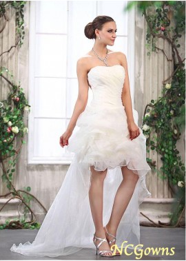 Organza Fabric Short Wedding Dresses