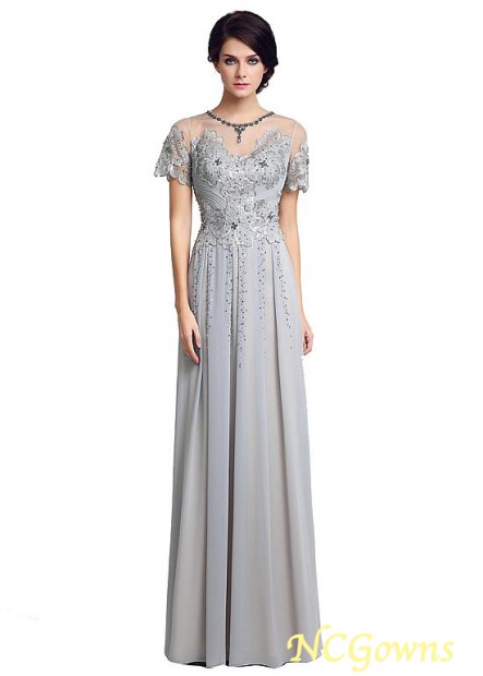 A-Line Chiffon Jewel Mother Of The Bride Dresses