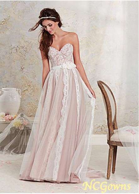 Natural Waistline Sweetheart Sweep 15-30Cm Along The Floor Wedding Dresses T801525338201