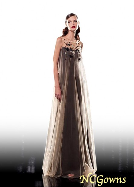 Ncgowns Floor-Length A-Line Silhouette Chocolate Evening Dresses T801525360190