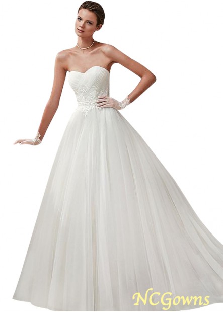 Royal Monarch 70Cm Along The Floor Tulle Natural A-Line Ball Gowns