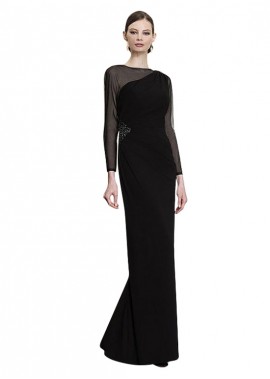 Chiffon Illusion Sleeve Type Mother Of The Bride Dresses