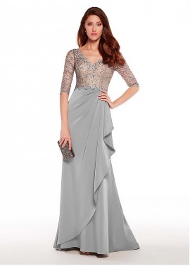 Full Length Illusion Mother Of The Bride Dresses