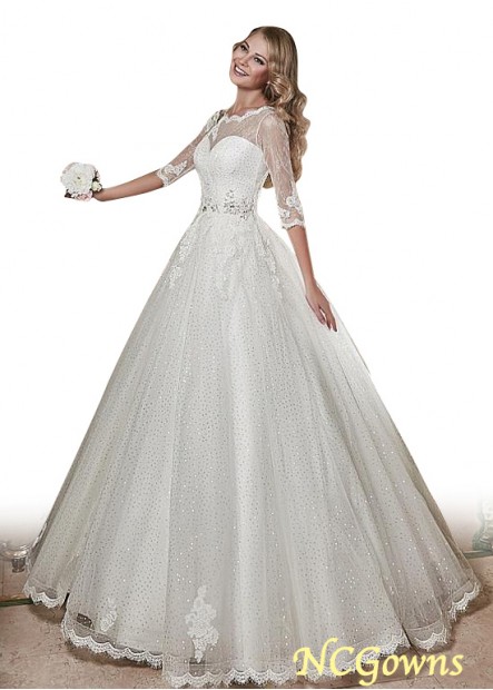Illusion 3 4-Length Full Length Length Wedding Dresses