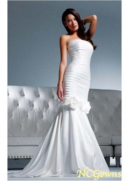 2 In 1 Taffeta Full Length Sleeveless Wedding Dresses