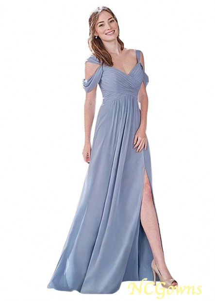 Ncgowns A-Line Natural Full Length Bridesmaid Dresses