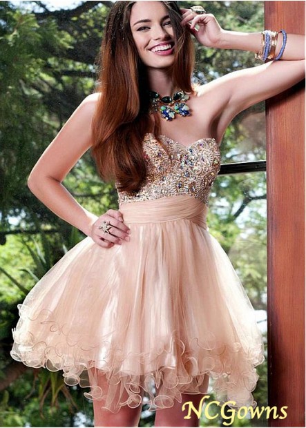 Tulle Fabric Short Mini Special Occasion Dresses