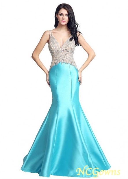 Floor-Length Hemline Mermaid Trumpet Silhouette Prom Dresses