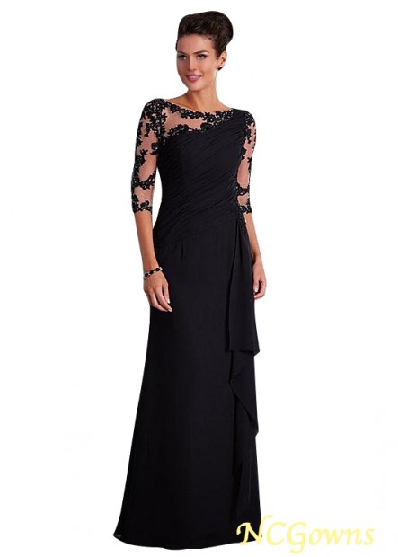 Ncgowns Chiffon Black Mother of the Bride Dresses T801525338423