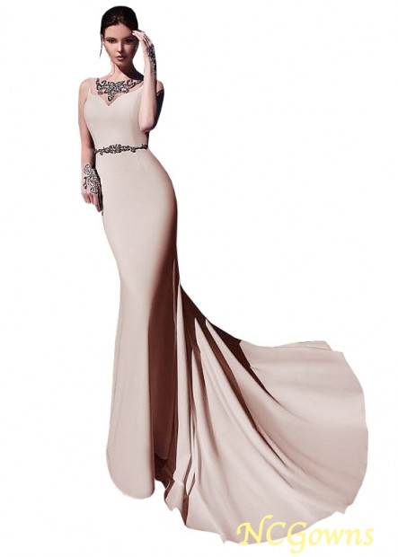 Jewel Floor-Length Prom Dresses