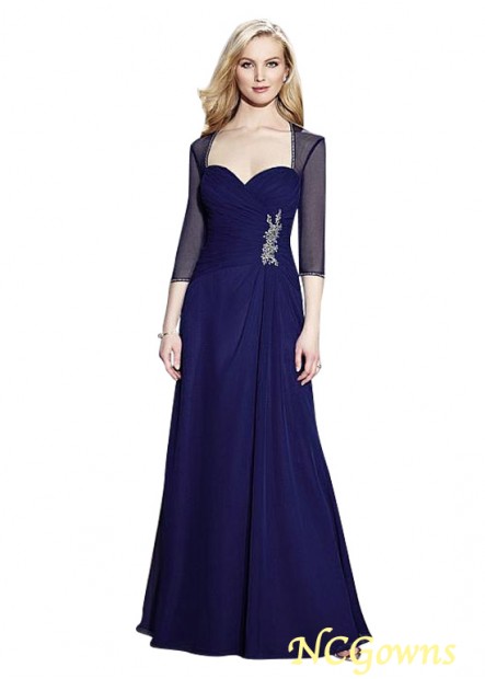 Ncgowns Illusion Blue Tone Full Length Length Mother Of The Bride Dresses