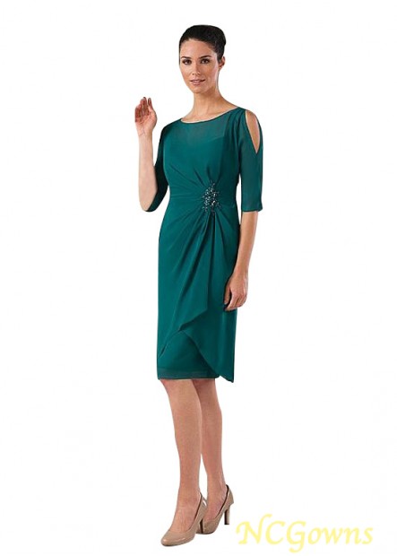 Bateau Green Mother Of The Bride Dresses