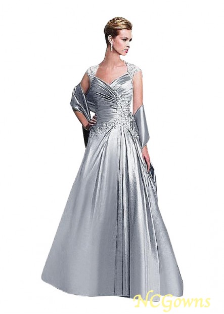 Cap Silver Color Family Full Length Length Taffeta Mother Of The Bride Dresses T801525338551