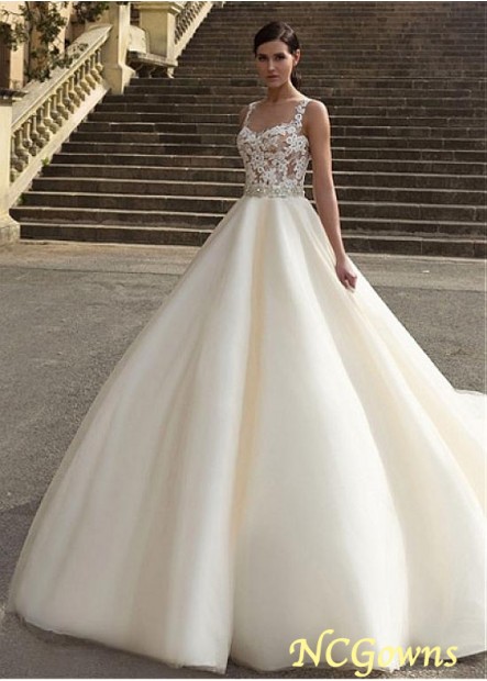 Sleeveless Royal Monarch 70Cm Along The Floor Train Natural Wedding Dresses
