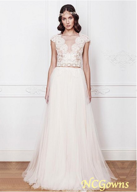 Full Length Tulle Lace Wedding Dresses