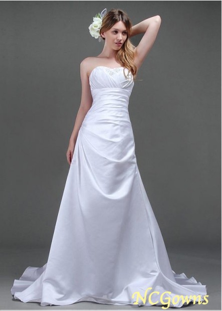 A-Line Taffeta Wedding Dresses