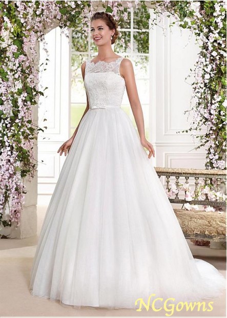 A-Line Natural Waistline Full Length Length Wedding Dresses
