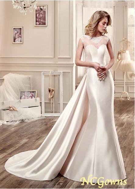 Natural Waistline Satin  Tulle Fabric Short 2 In 1 Wedding Dresses