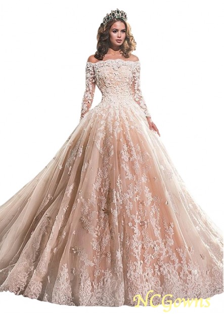 Tulle  Satin Royal Monarch 70Cm Along The Floor Full Length Illusion Sleeve Type Long Ball Gown Champagne Dresses