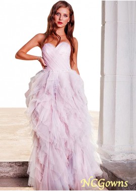 Purple Color Family Sweetheart Neckline Tulle  Satin Fabric Pink Dresses