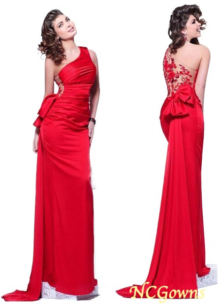 Ncgowns One Shoulder Red Tone Prom Dresses